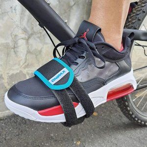 ONIPAX 1 Pair of Blue Bike Pedal Straps Toe Clips Straps For Fixed Gear